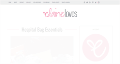 Desktop Screenshot of elaineloves.com